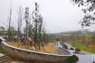 Mianyang Çin Dev Panda Bahçesi bu fotoğraf 3 Ocak 2026 'da, Mianyang City, Sichuan, Çin' de çekildi.