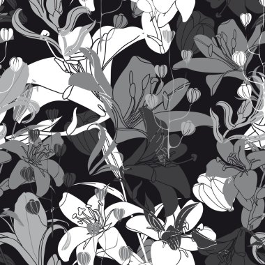 vektörsüz çiçek deseni.