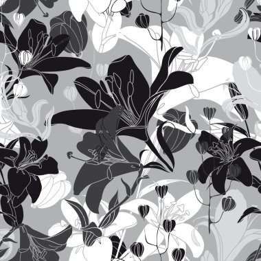 vektörsüz çiçek deseni.