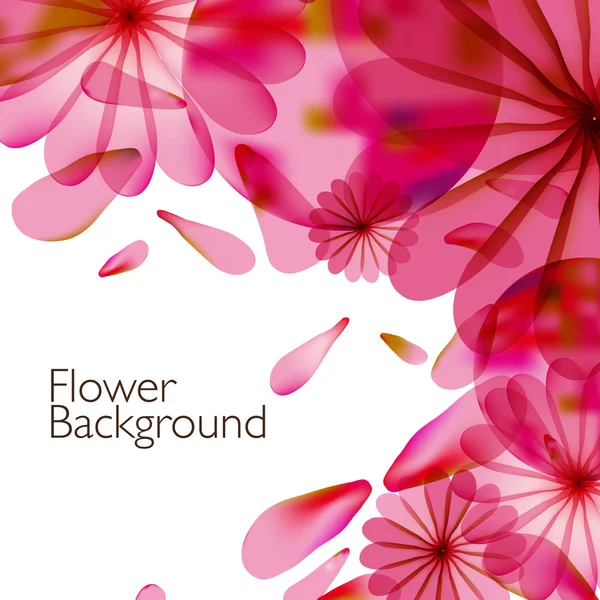 Abstract colorful background with flowers. — Stock Vector