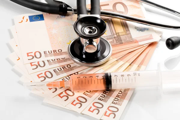 Gesundheit kostet Euro — Stockfoto