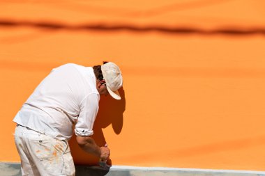 ressam iş başında