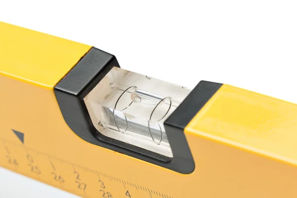 Yellow spirit level — Stock Photo, Image