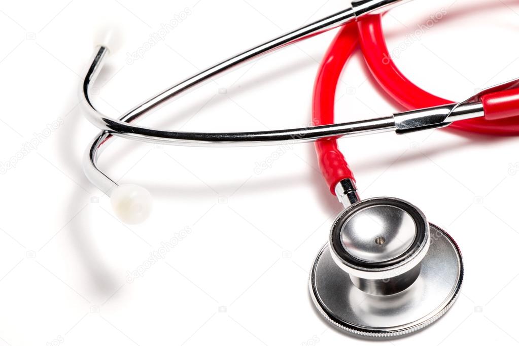 Stethoscope, close-up isolated