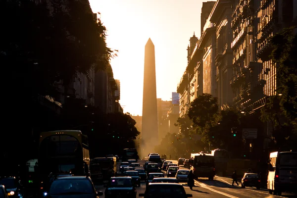 Obelisco (Dikilitaş), Buenos Aires Arjantin — Stok fotoğraf