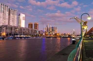 Buenos Aires Arjantin Puerto Madero (gioca) modern bir parçası