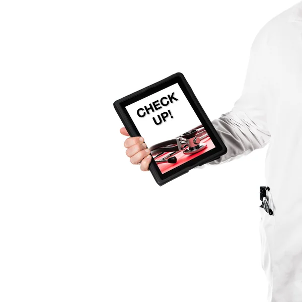 Doktor con una tableta digital — Foto de Stock