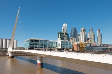 Buenos Aires Arjantin Puerto Madero (liman) modern bir parçası