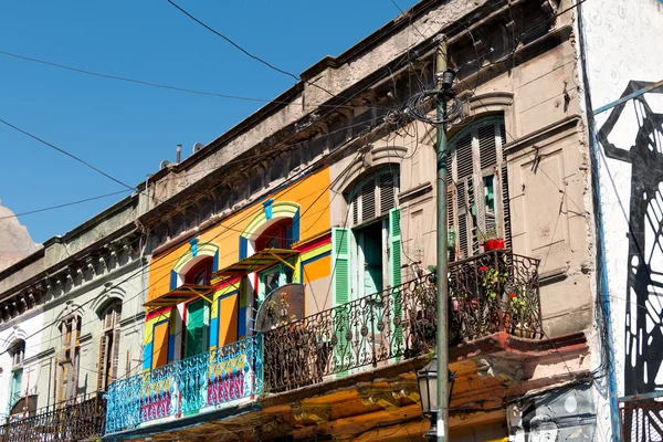 La Boca, барвисті околиці, Аргентинський Буенос-Айреса — стокове фото
