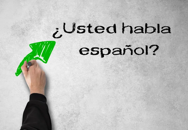 Você fala espanhol? — Fotografia de Stock