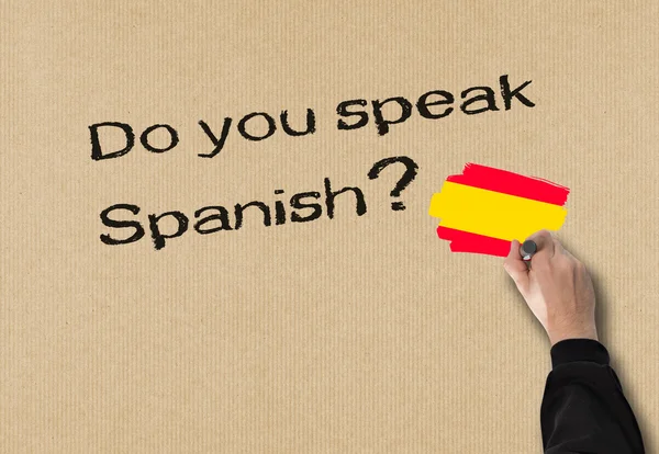 スペイン語を話しますか？? — ストック写真