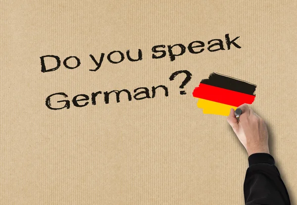 Sprichst du deutsch? — Stockfoto