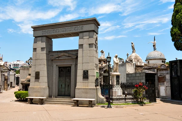 Begraafplaats Recoleta, Buenos Aires Argentinië — Stockfoto