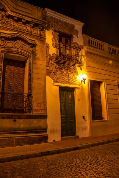 到了晚上，布宜诺艾利斯的圣特尔莫 — 图库照片