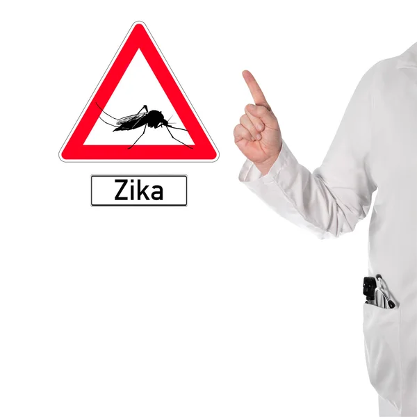 Doctor warns of Zika — Stock Photo, Image