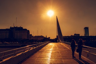 Günbatımı, Puerto Madero Buenos Aires Argentinien