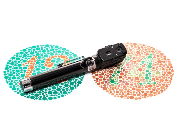  Renk görme test grafik ve Ophthalmoscope