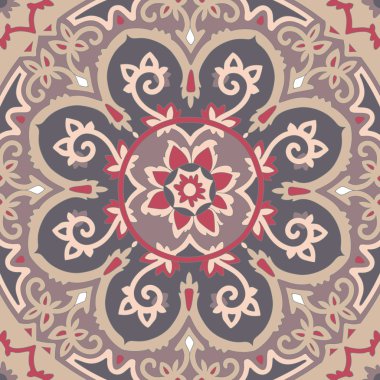 Sıcak renkler desende süs etnik köken.