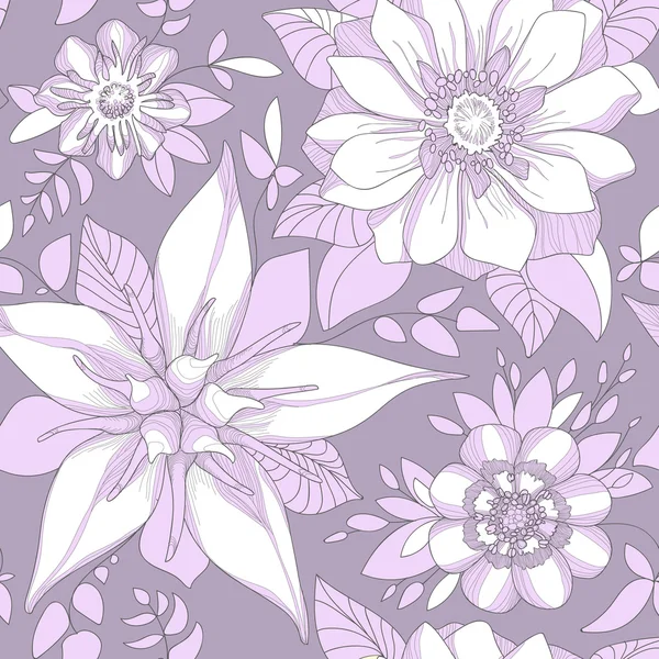 Beautiful elegant floral pattern — Stock Vector