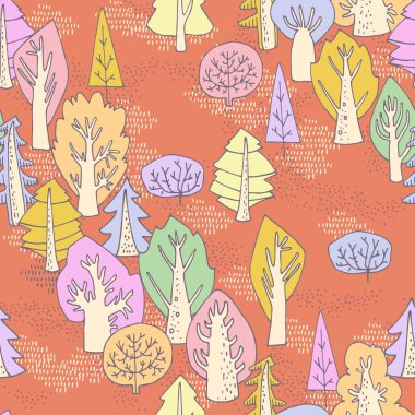 Orman pürüzsüz desen.