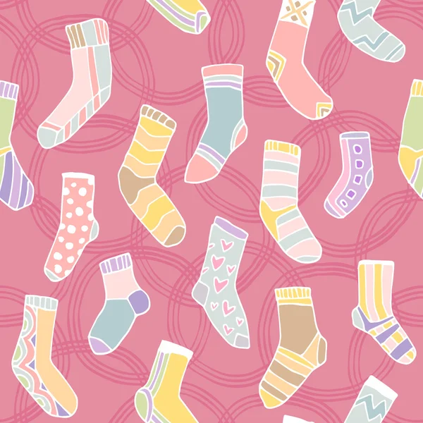 Calcetines divertidos coloridos — Vector de stock