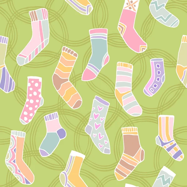 Calcetines divertidos coloridos — Vector de stock