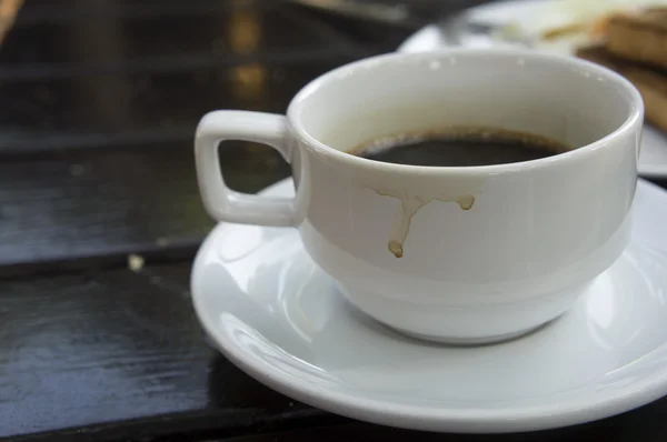 Tasse schwarzen Kaffee — Stockfoto