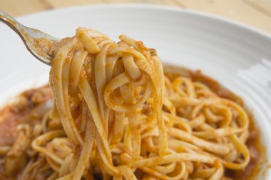 taze ev aşçı spagetti ahşap tablo 