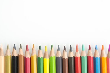 renk renkli kurşun kalem arka plan paleti ahşap aracı