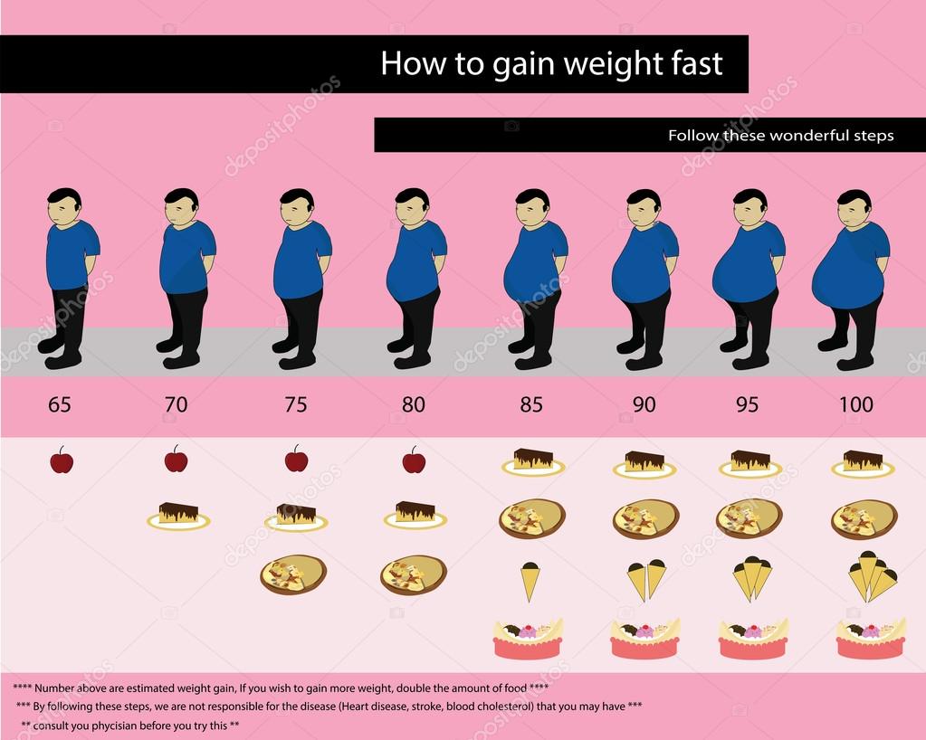 Vector fat obese sweet cake pizza healthy concept
