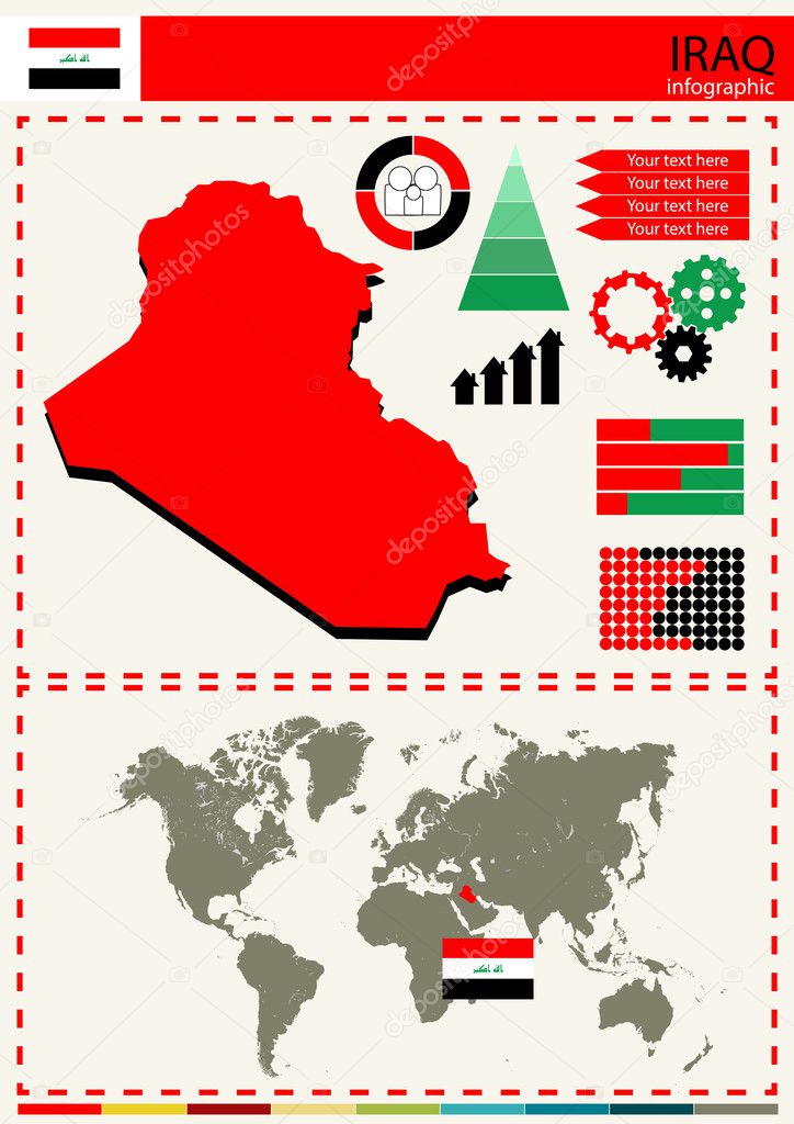 vector Iraq illustration country nation national culture concept