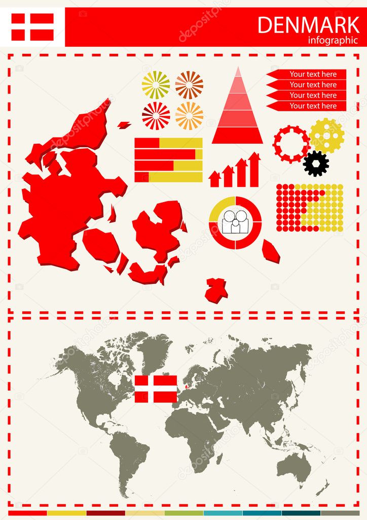 vector Denmark illustration country nation national culture conc
