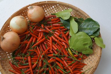 biber malzemeler hazırlık sıcak baharatlı oryantal taze kavramı