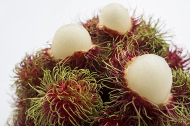 Rambutan meyve tropikal tatlı kırmızı Tay kavramı kapatın
