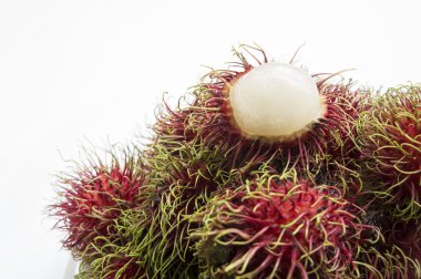 Rambutan meyve tropikal tatlı kırmızı Tay kavramı kapatın