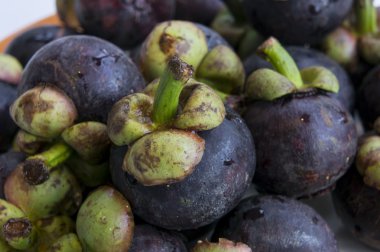 mangesteen meyve mor Menekşe arka plan kavramı