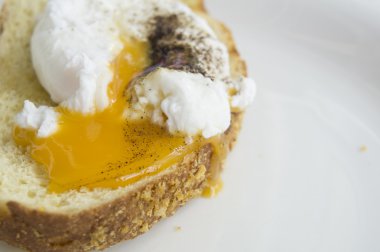 yumurta benedict tost İngiliz kahvaltısı plaka kavramı