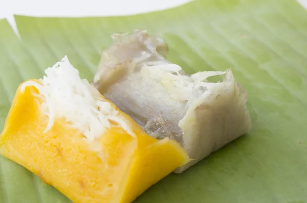 Sweet Thai pisang konsep santan kelapa — Stok Foto