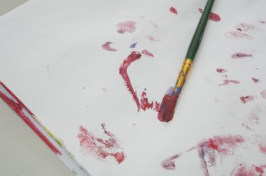 sanat su renk eğitim çocuk oynamak eğlenceli kavramı