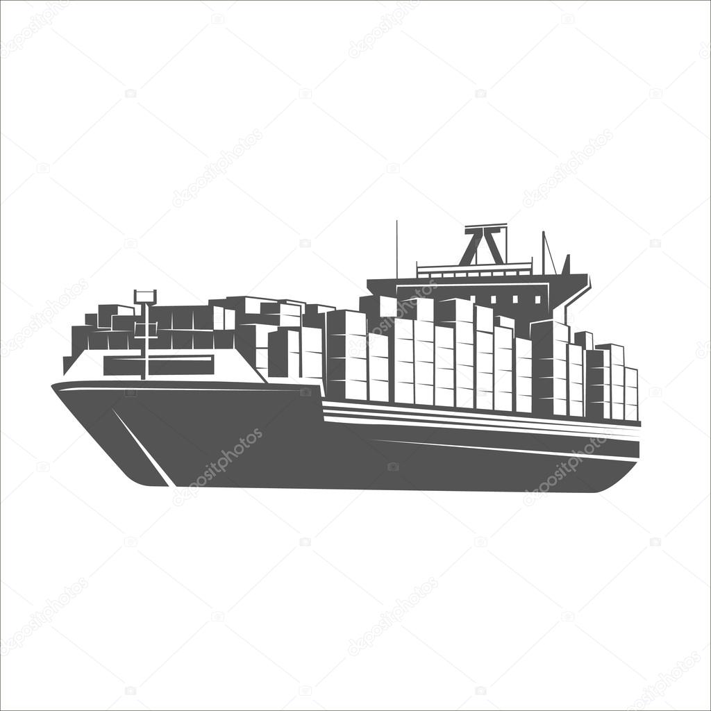Black and white vector object