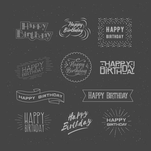 Happy Birthday Lettering — Stock Photo, Image