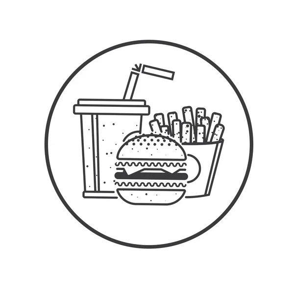 Icono de comida rápida — Vector de stock