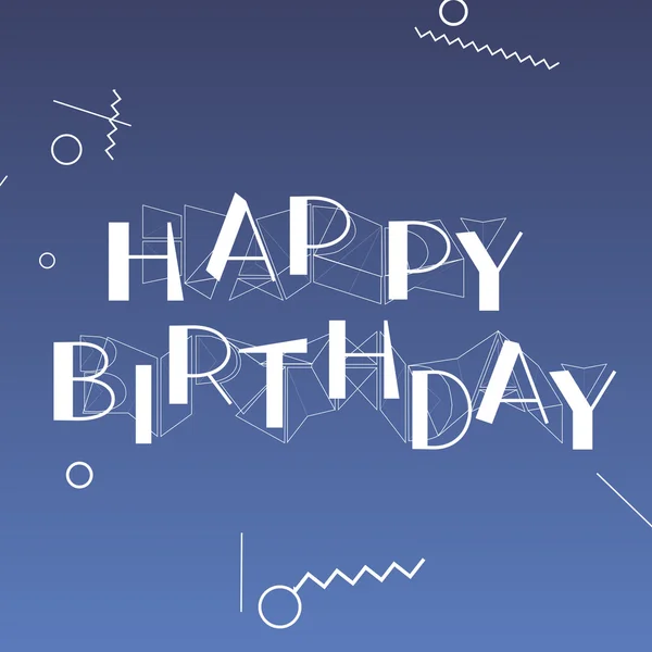 Happy Birthday card — Stock Vector