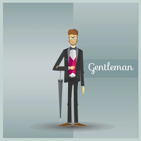 Gentleman — Stockvektor