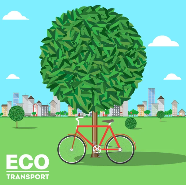 Transports écologiques — Image vectorielle