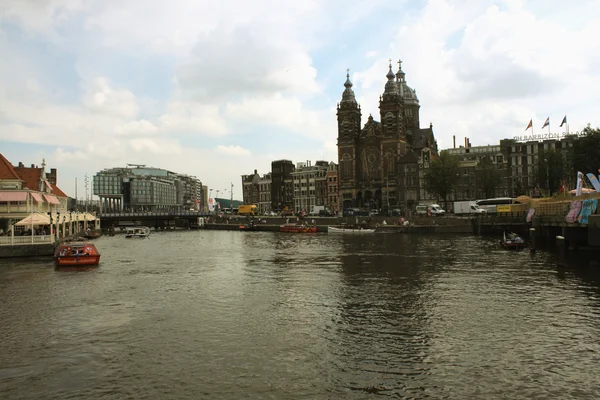 18.08.15 - Hollandia - Amsterdam Amszterdam - szerkesztői - víz — Stock Fotó
