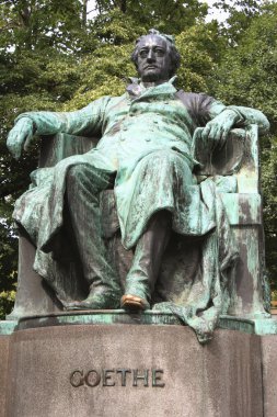 Vienna, Avusturya - yazar Johann Wolfga heykeli