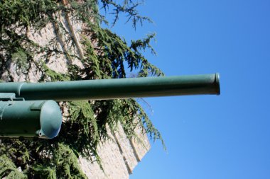 askeri teçhizat ya da silah.