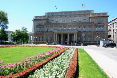 Belgrade, Sırbistan - ünlü eski saray ve çiçek bahçeleri