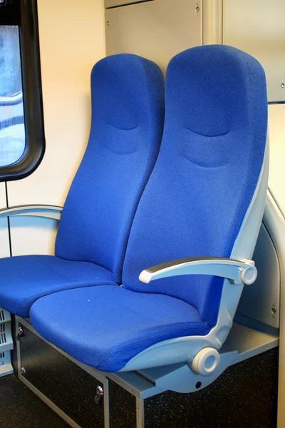 Os assentos no trem de metrô, Sérvia . — Fotografia de Stock